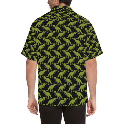 T Rex Pattern Print Design A02 Men's Hawaiian Shirt