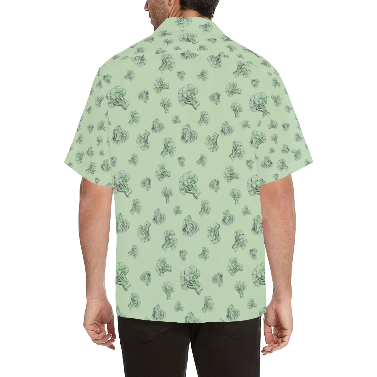 Broccoli Pattern Print Design 05 Men's Hawaiian Shirt