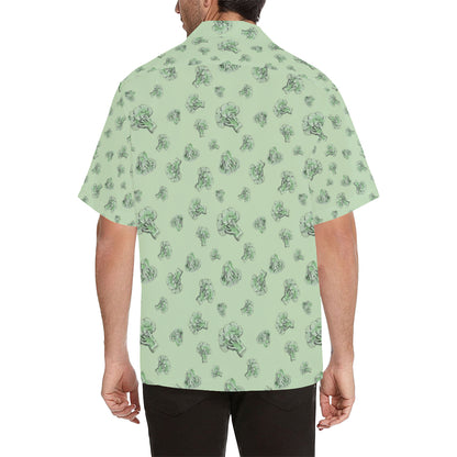Broccoli Pattern Print Design 05 Men's Hawaiian Shirt