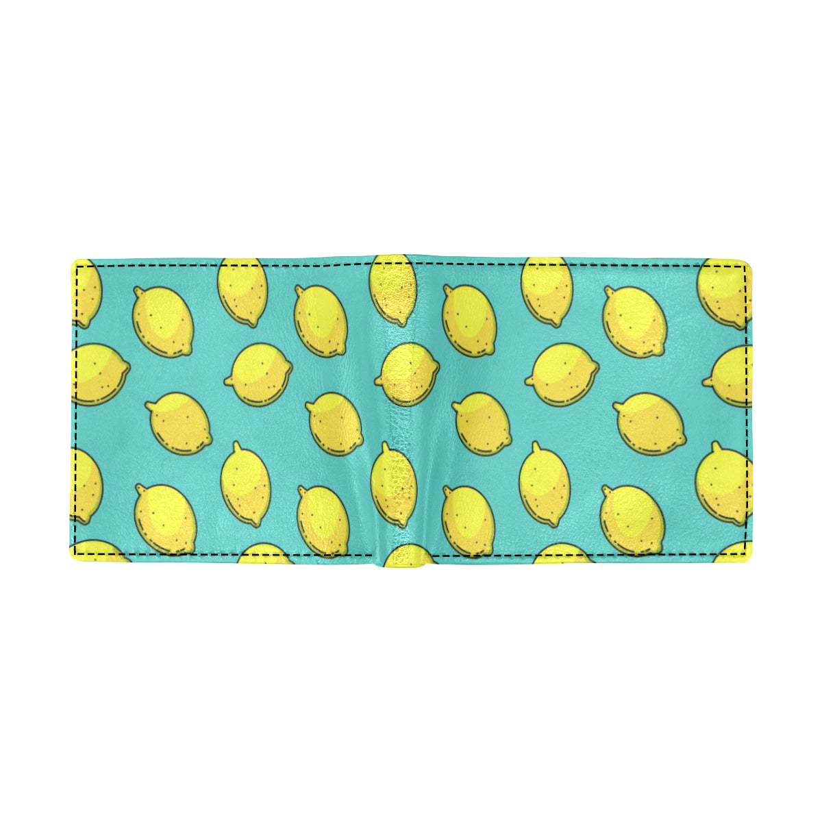 Lemon Pattern Print Design LM04 Men's ID Card Wallet