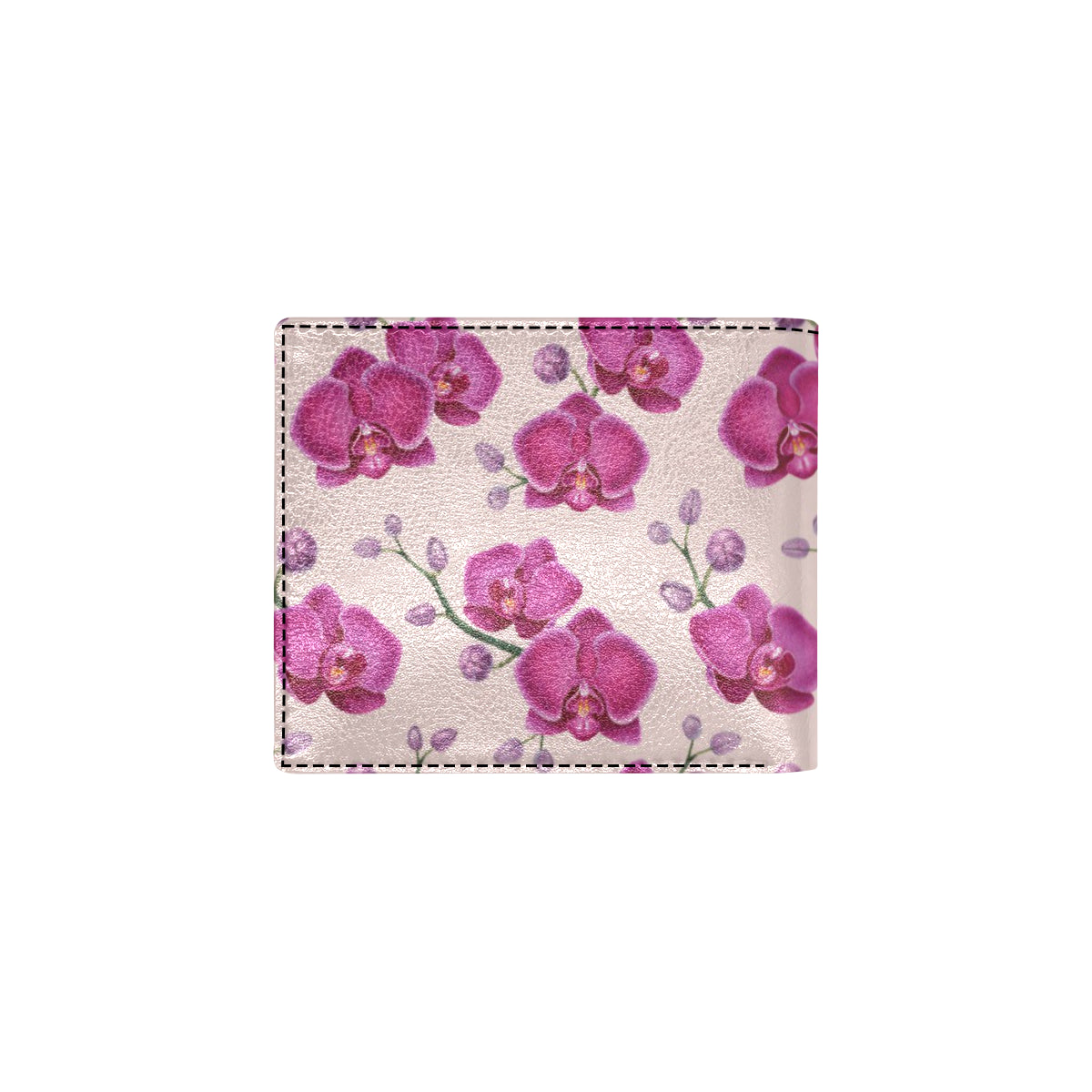 Orchid Purple Pattern Print Design OR04 Men's ID Card Wallet