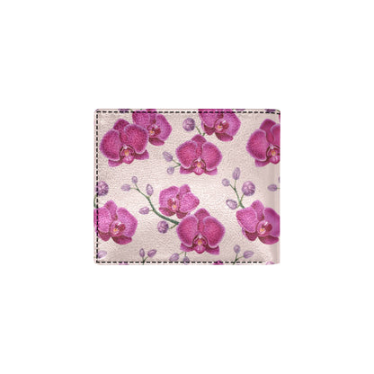 Orchid Purple Pattern Print Design OR04 Men's ID Card Wallet