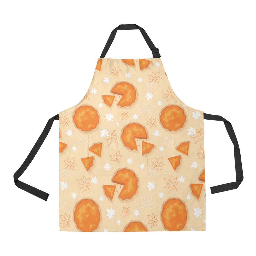 Pie Pattern Print Design A01 Apron with Pocket