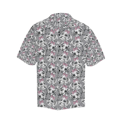 Maltese Pattern Print Design 01 Men's Hawaiian Shirt