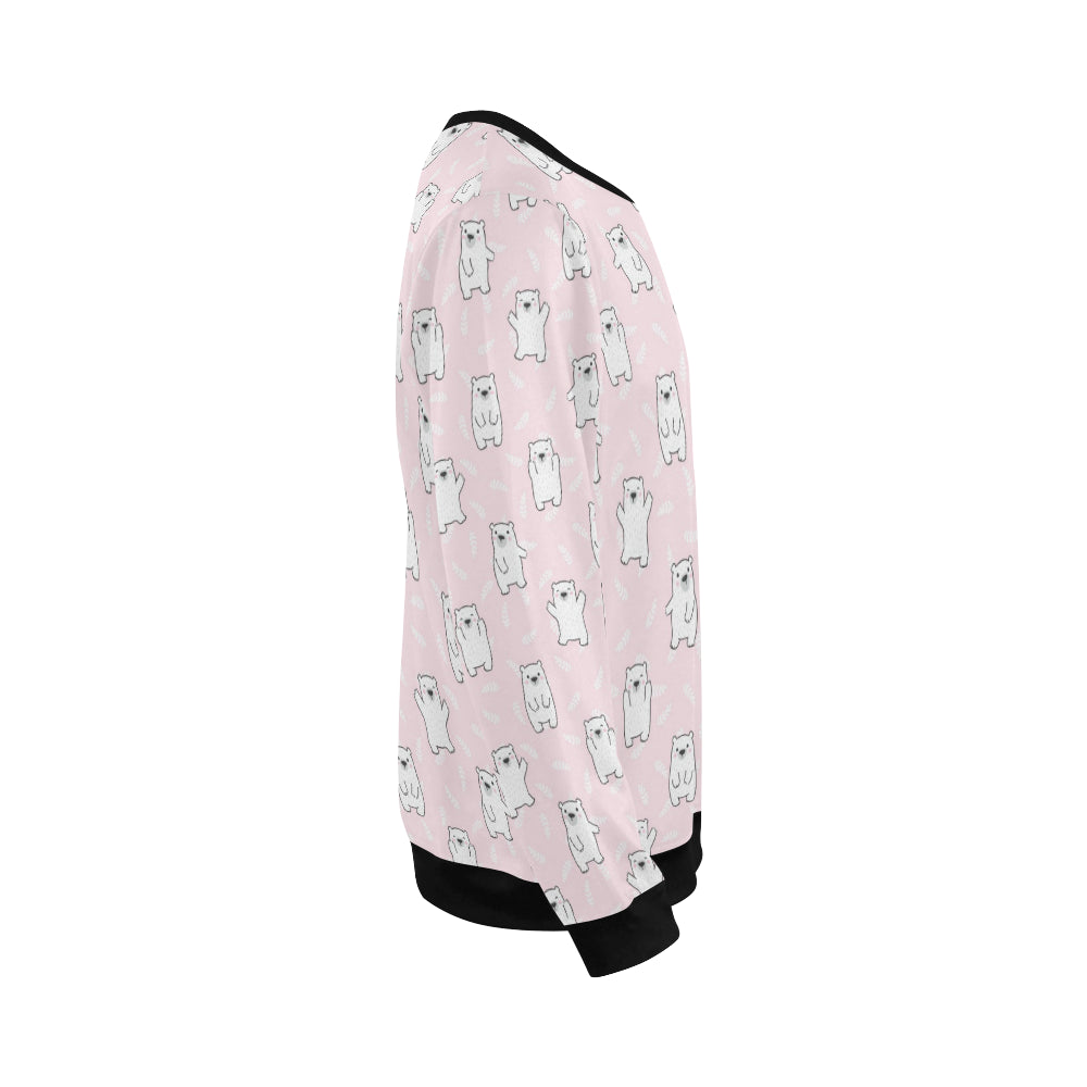 Polar Bear Pattern Print Design PB09 Men Long Sleeve Sweatshirt