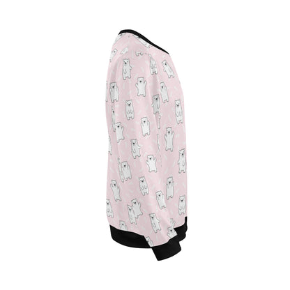 Polar Bear Pattern Print Design PB09 Men Long Sleeve Sweatshirt