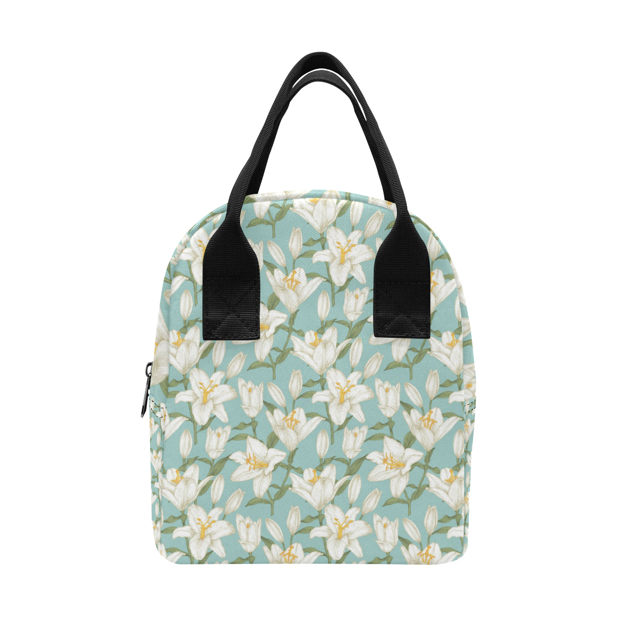 Lily Pattern Print Design LY09 Insulated Lunch Bag