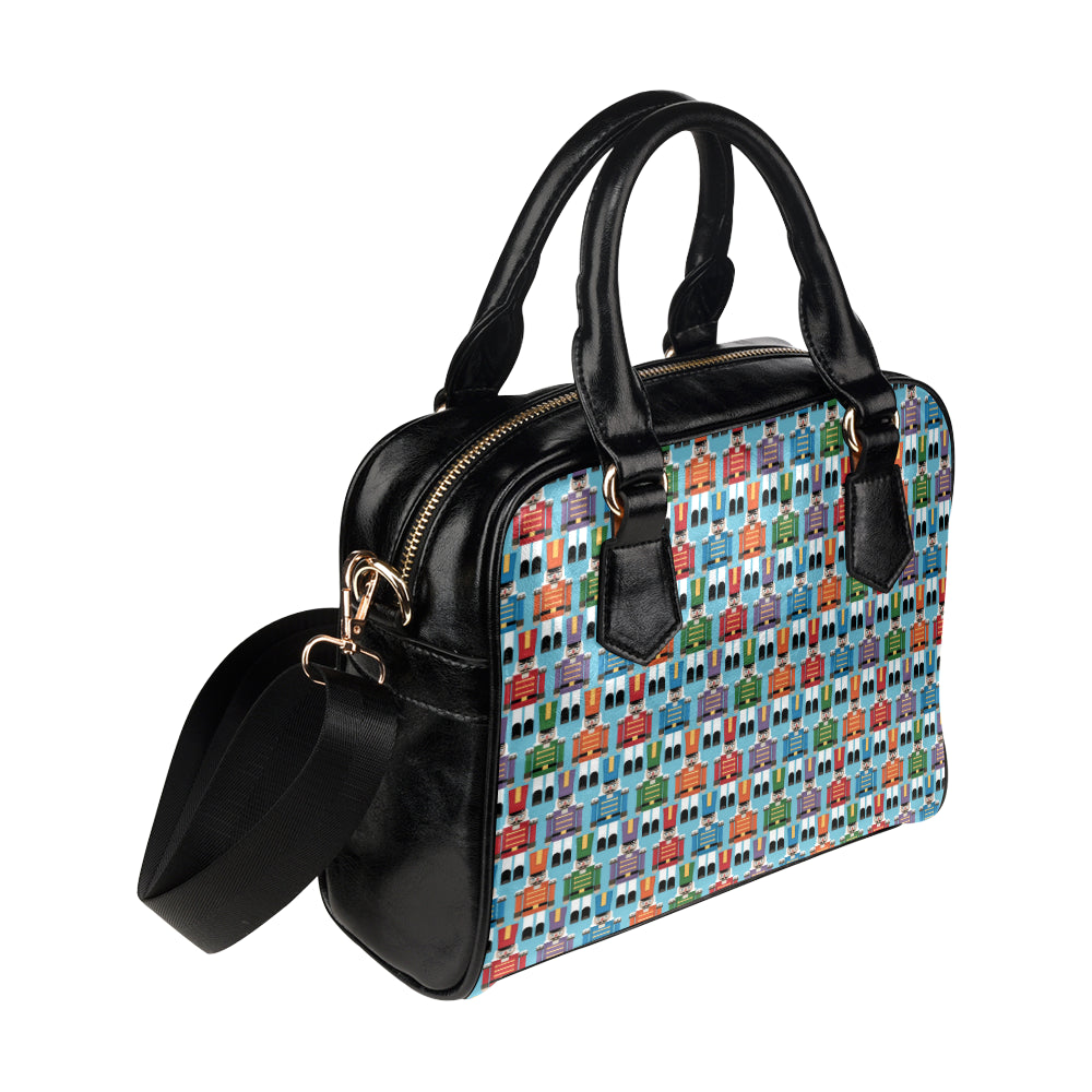 Nutcracker Pattern Print Design A02 Shoulder Handbag