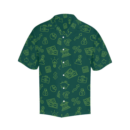 Accounting Financial Pattern Print Design 02 Men's Hawaiian Shirt