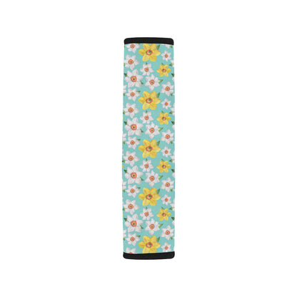 Daffodils Pattern Print Design 02 Car Seat Belt Cover