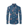 Nautical Pattern Print Design A06 Men's Long Sleeve Shirt