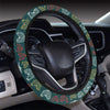 Rooster Hand Draw Design Steering Wheel Cover with Elastic Edge