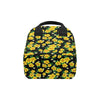 Yellow Hibiscus Pattern Print Design HB08 Insulated Lunch Bag