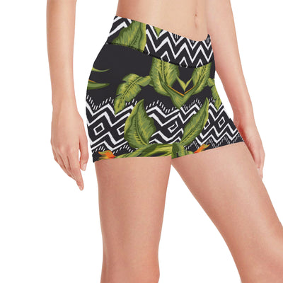 Bird Of Paradise Pattern Print Design BOP07 Yoga Shorts