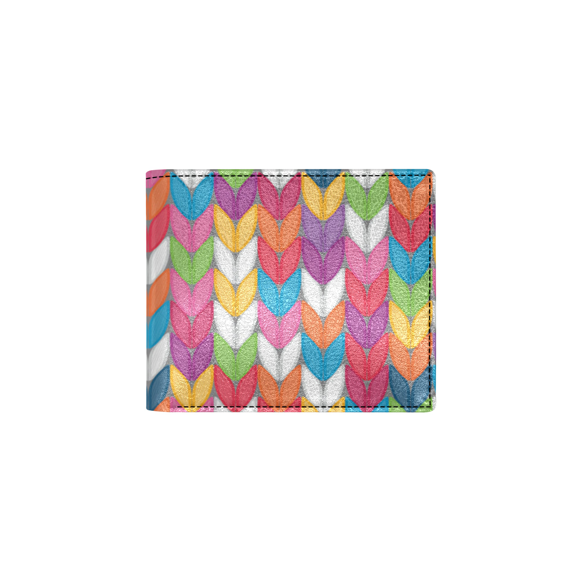 Knit Pattern Print Design 01 Men's ID Card Wallet
