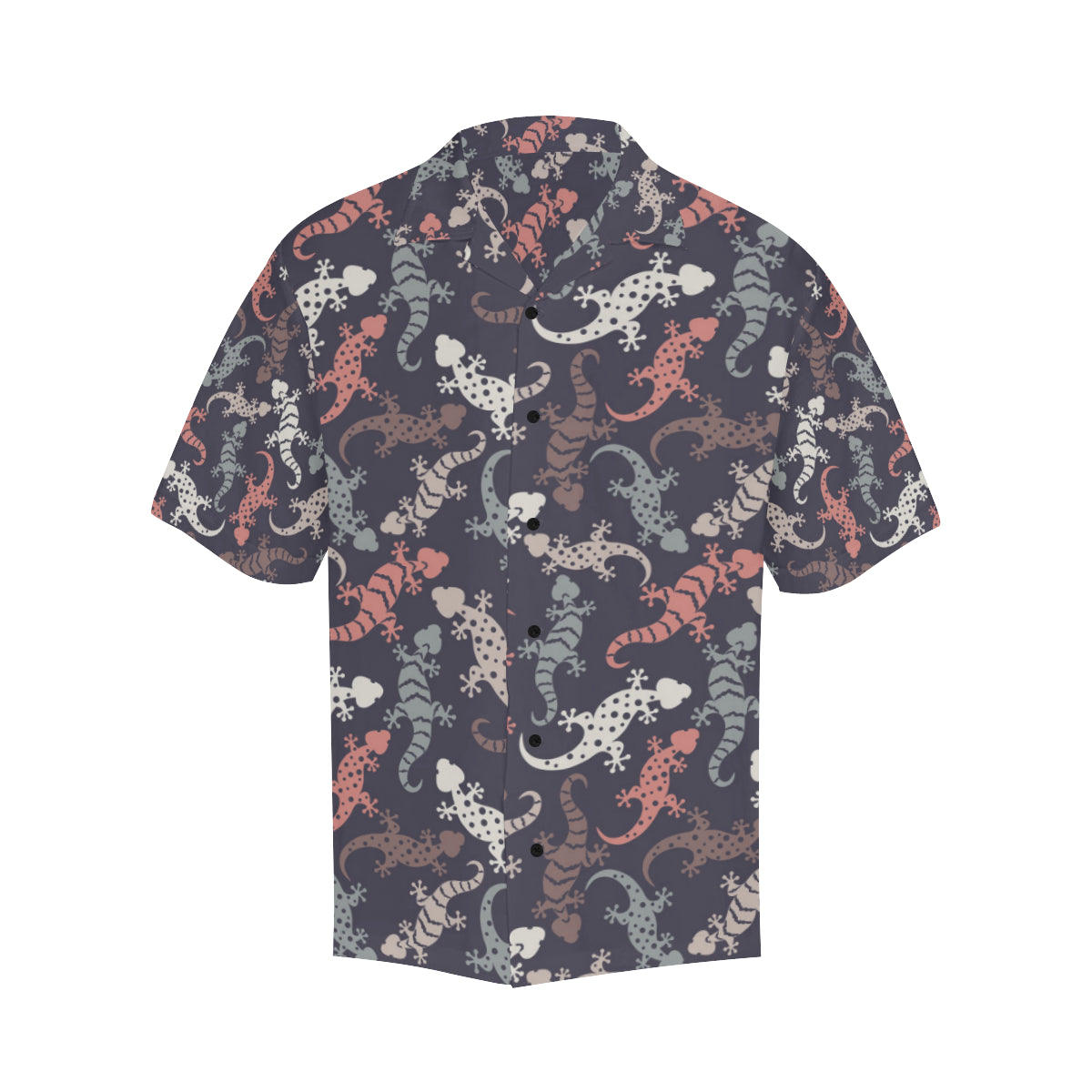 Gecko Pattern Print Design 02 Men's Hawaiian Shirt