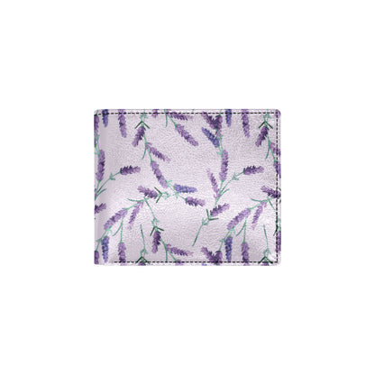 Lavender Pattern Print Design 02 Men's ID Card Wallet