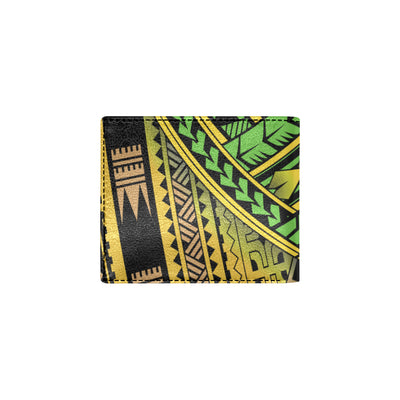 Polynesian Tribal Color Men's ID Card Wallet