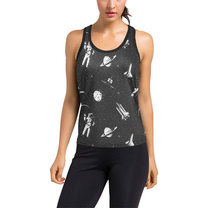 Space Pattern Women's Racerback Tank Top