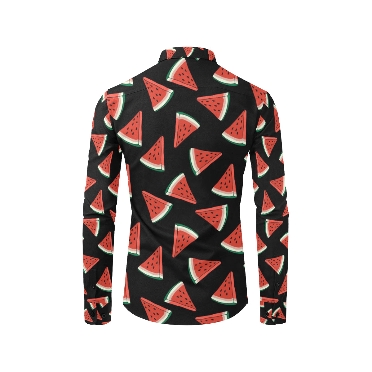 Watermelon Pattern Print Design WM01 Men's Long Sleeve Shirt
