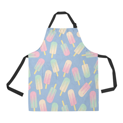 Ice Cream Pattern Print Design 05 Apron with Pocket