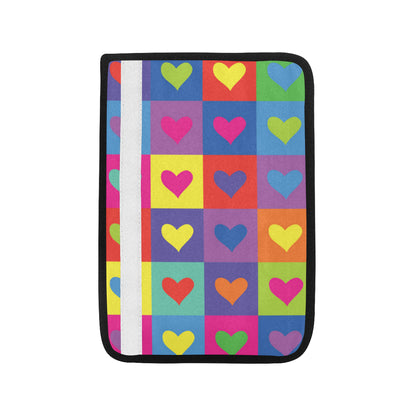 Pop Art Heart Pattern Print Design A01 Car Seat Belt Cover