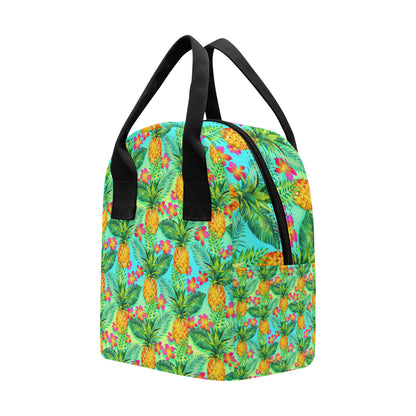 Pineapple Pattern Print Design PP010 Insulated Lunch Bag