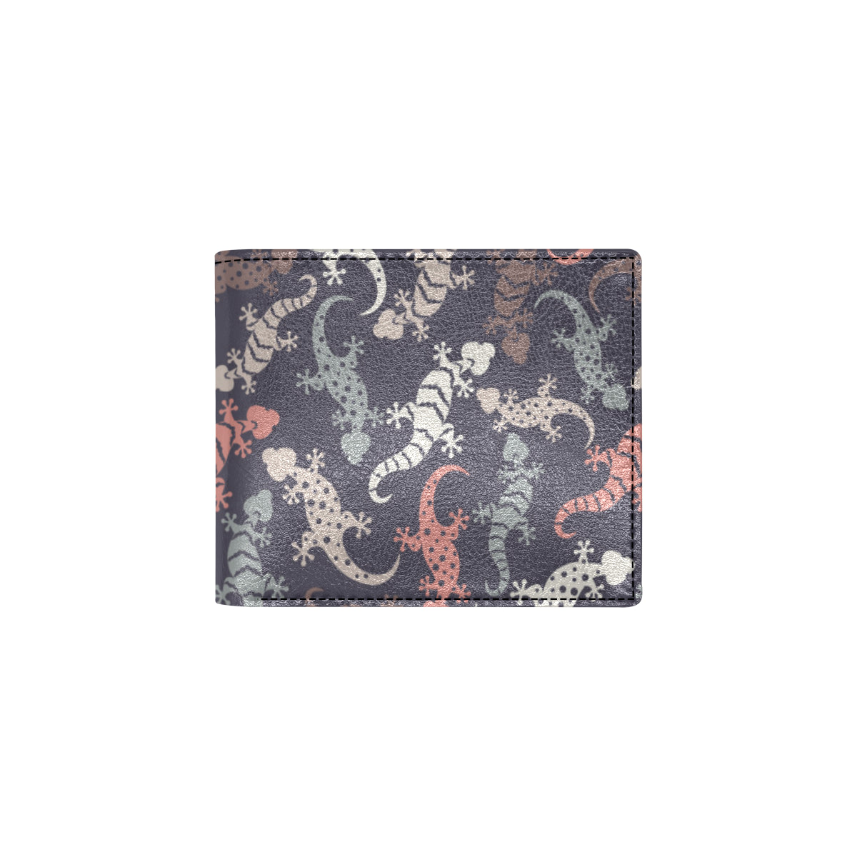 Gecko Pattern Print Design 02 Men's ID Card Wallet