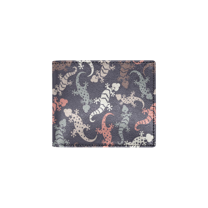 Gecko Pattern Print Design 02 Men's ID Card Wallet