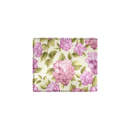 Hydrangea Pattern Print Design HD05 Men's ID Card Wallet