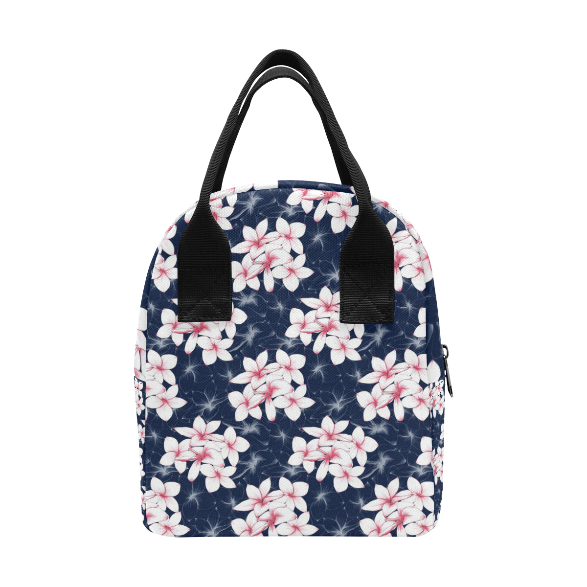 Plumeria Pattern Print Design PM017 Insulated Lunch Bag