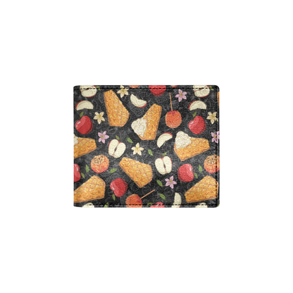 Apple Pie Pattern Print Design 01 Men's ID Card Wallet
