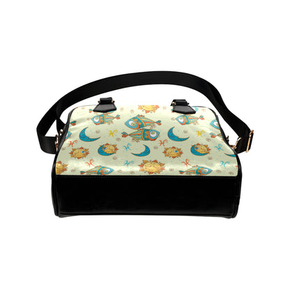 Pisces Pattern Print Design A03 Shoulder Handbag