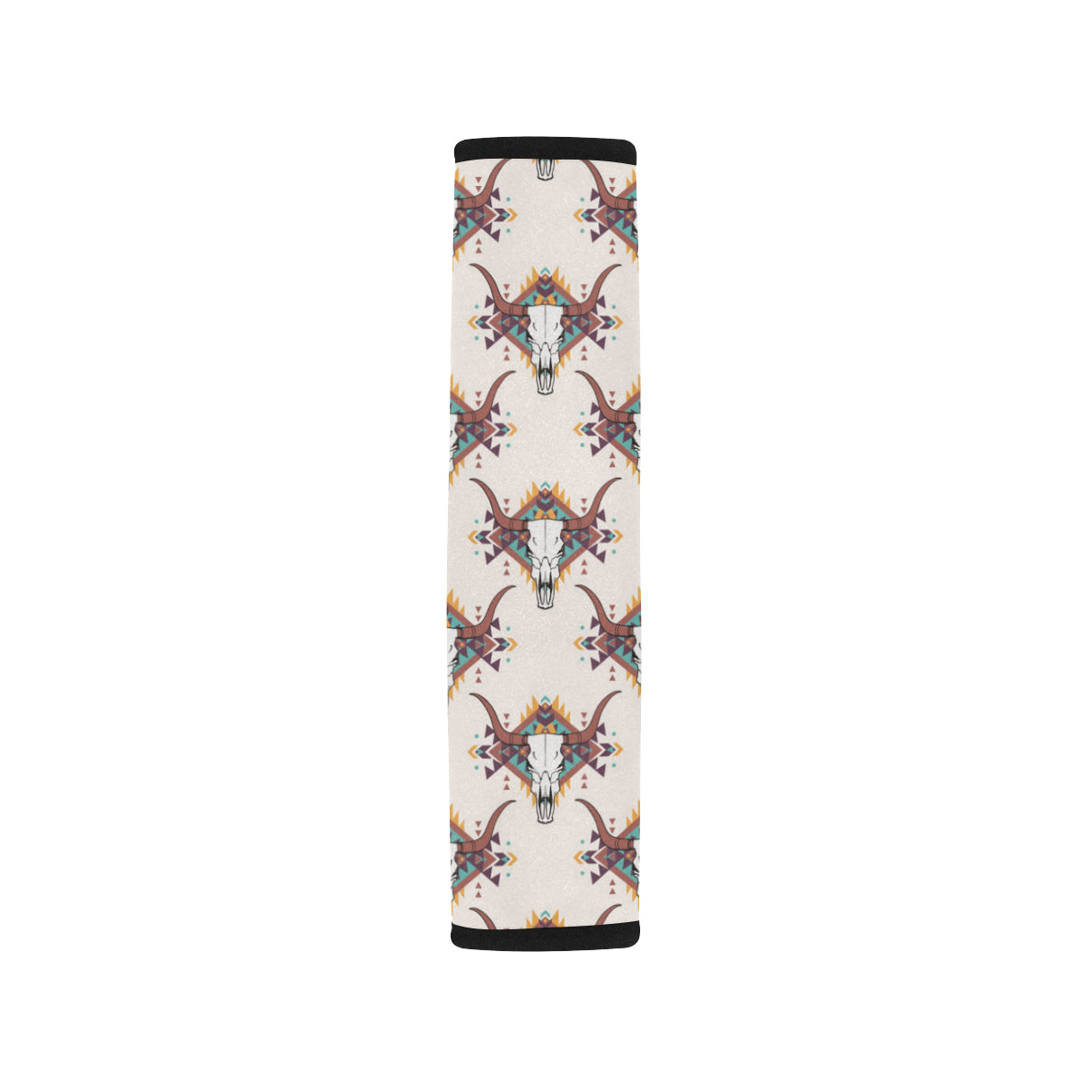 Buffalo Head Pattern Print Design 02 Car Seat Belt Cover