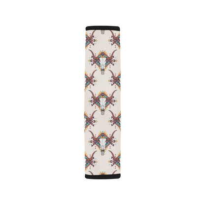 Buffalo Head Pattern Print Design 02 Car Seat Belt Cover