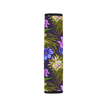 Water Lily Pattern Print Design WL08 Car Seat Belt Cover