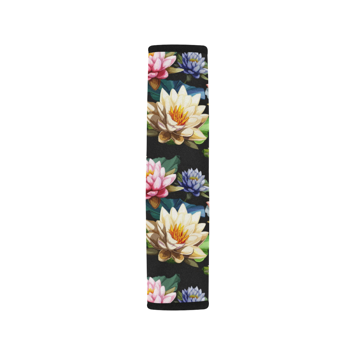 Water Lily Pattern Print Design WL02 Car Seat Belt Cover