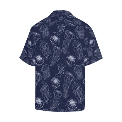 Jellyfish Pattern Print Design 05 Men's Hawaiian Shirt
