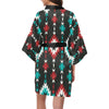 Native Pattern Print Design A08 Women's Short Kimono