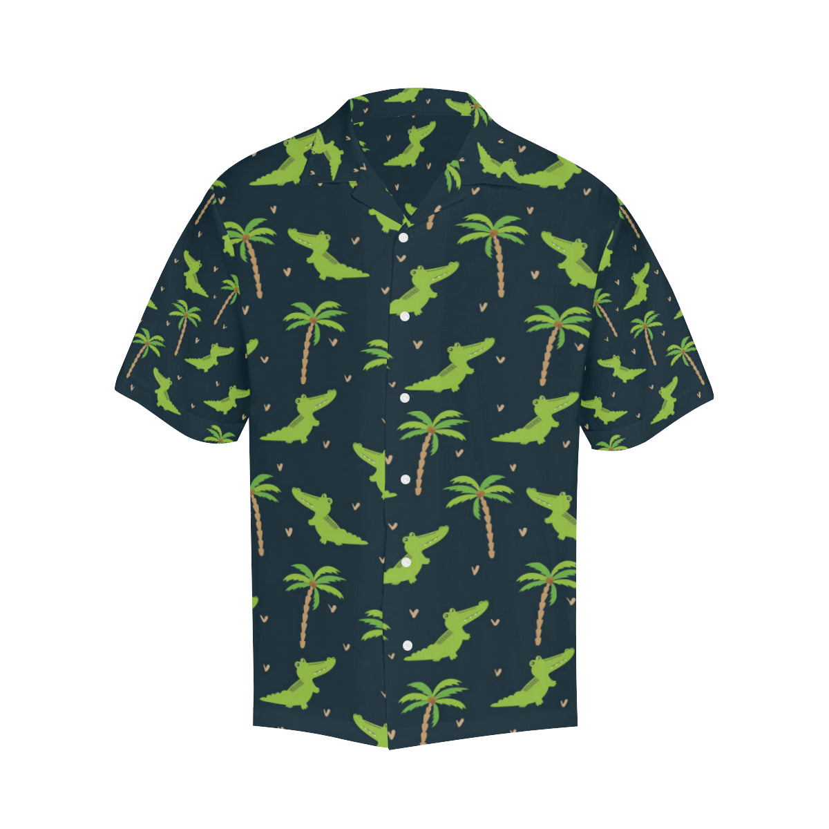 Alligator Pattern Print Design 02 Men's Hawaiian Shirt
