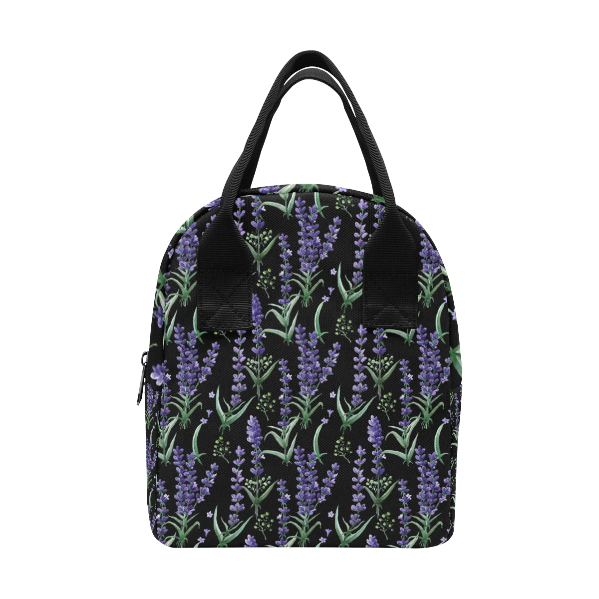 Lavender Pattern Print Design LV01 Insulated Lunch Bag