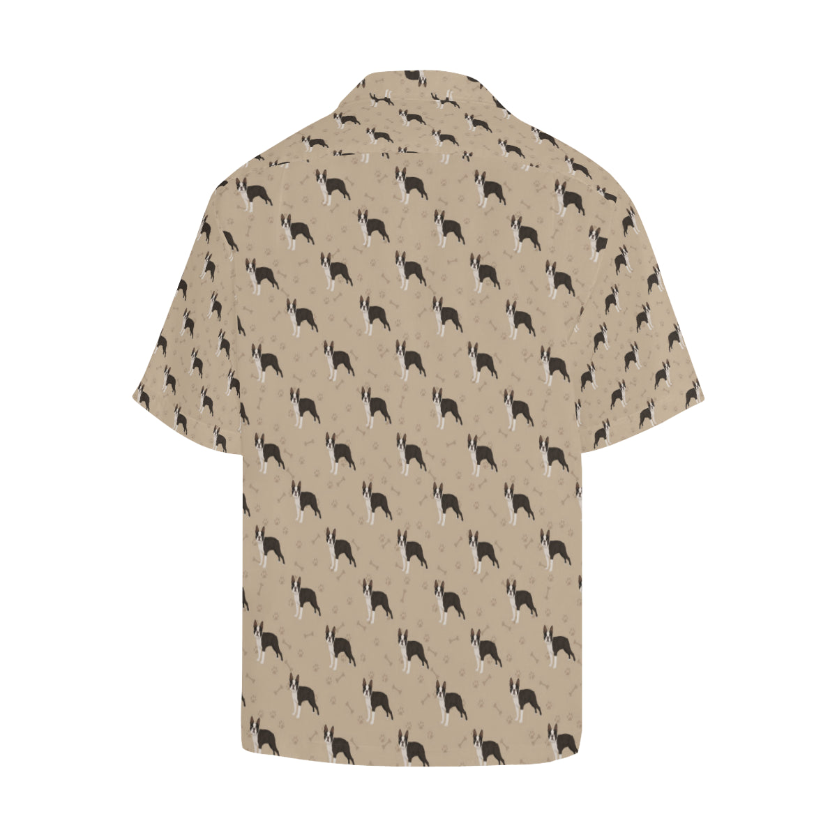 Boston Terrier Pattern Print Design 02 Men's Hawaiian Shirt