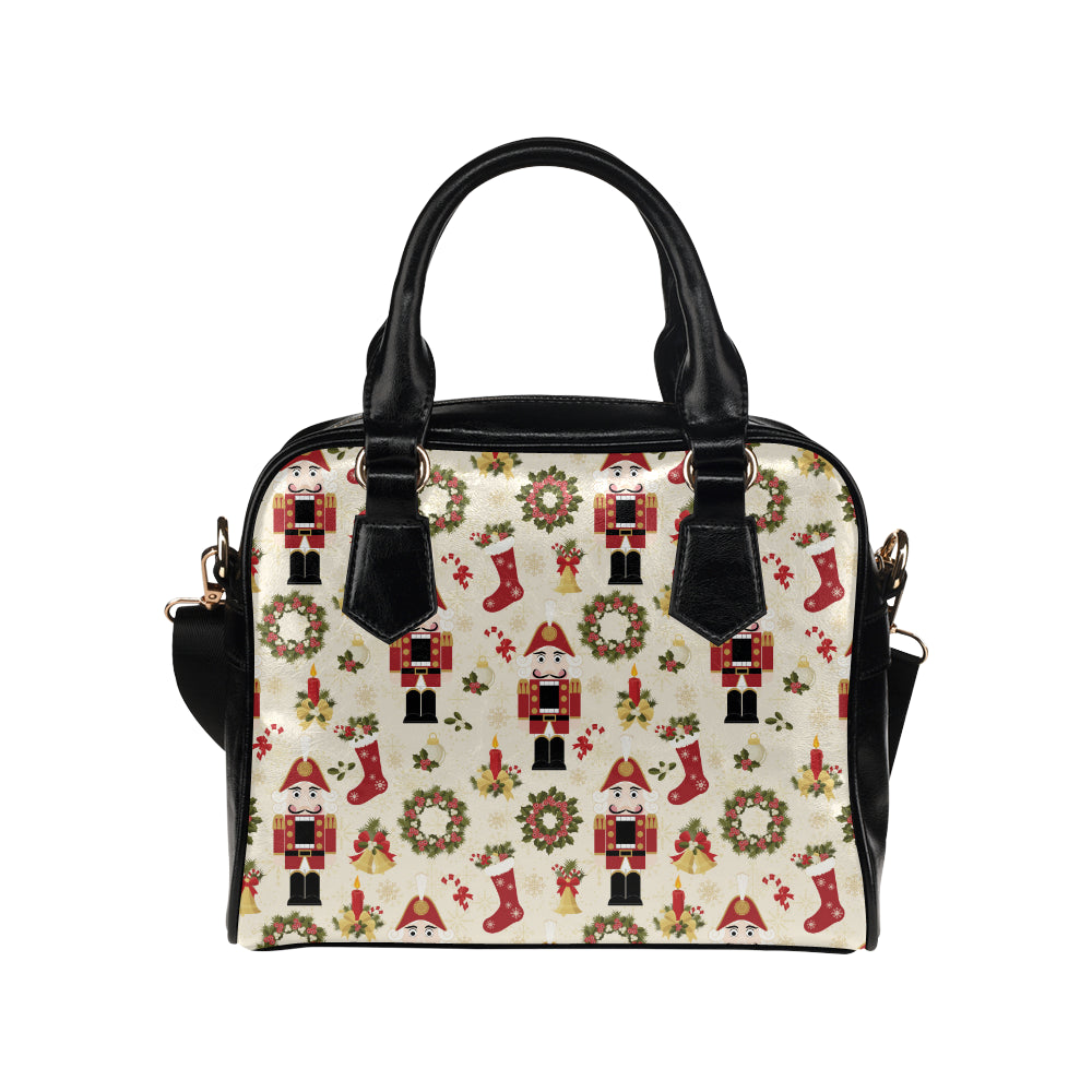 Nutcracker Pattern Print Design A01 Shoulder Handbag