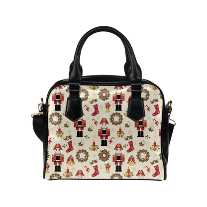 Nutcracker Pattern Print Design A01 Shoulder Handbag