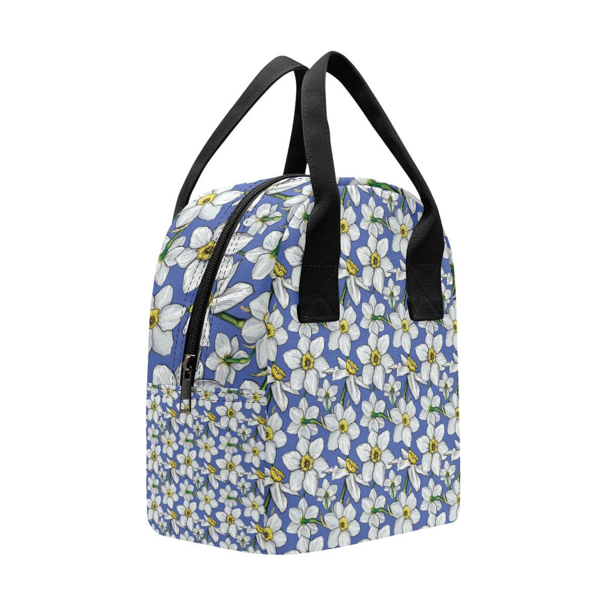 Daffodils Pattern Print Design DF08 Insulated Lunch Bag