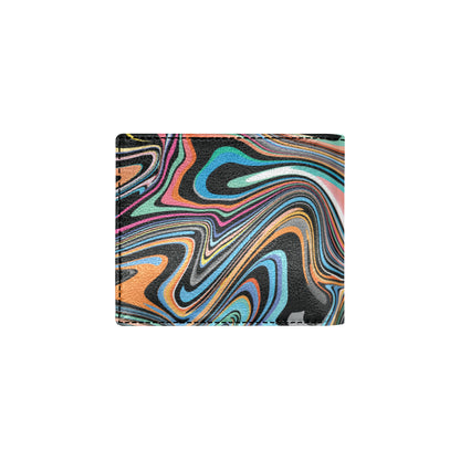 Liquid Pattern Print Design 02 Men's ID Card Wallet