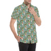 Birds Pattern Print Design 07 Men's Short Sleeve Button Up Shirt