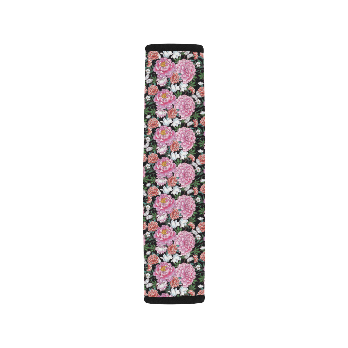 Dahlia Pattern Print Design 02 Car Seat Belt Cover