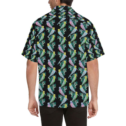 Budgerigar Pattern Print Design 03 Men's Hawaiian Shirt