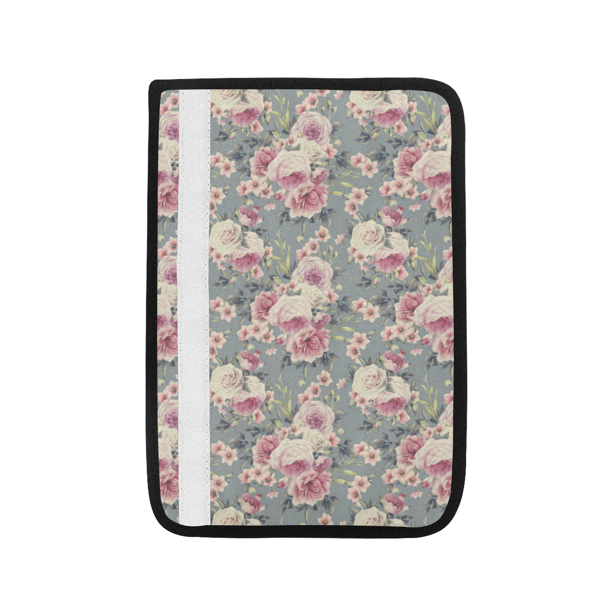 Peony Pattern Print Design PE05 Car Seat Belt Cover